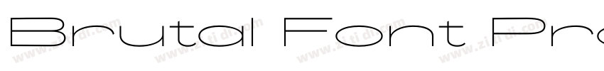 Brutal Font Pro字体转换